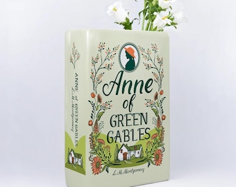 Vase livre en céramique Anne, la maison aux pignons verts, cadeaux de décoration intérieure pour les amateurs de lecture et les lecteurs, cadeaux livresques pour des occasions spéciales, cadeau 2025