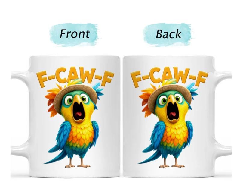 Delftsblauw Tegeltje F-CAW-F – Grappige Kip | Studio Makerij