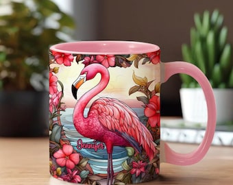 フラミンゴの種セラミックマグ：ピンクの鳥好きへのギフト - Etsy 日本
