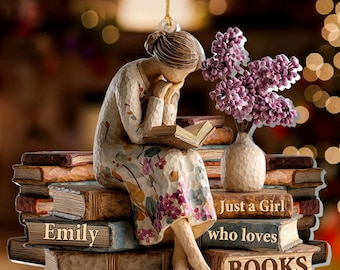 Just A Girl Who Loves Books - Personalized 1-Layer Acrylic Ornament