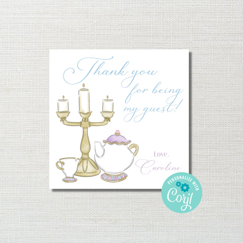 Printable Princess Birthday Party Favor Tag Template Printable Tags ...