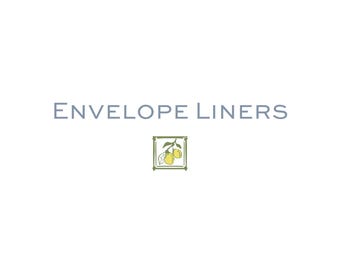 Custom Envelope Liners: Can Only Be Purchased In Addition to Cards/Invitations