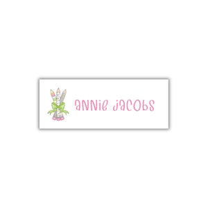 Printed Water Resistant Name Label Stickers - Personalized School Supply Labels for Kids - Watercolor Pencil School Supply Stickers for Girl