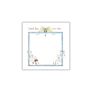 Personalized Lunch Box Notes Notepad - Back to School Lunch Box Love Notes - Notes from Mom Notepad - Nursery Rhyme Notepad for Kids