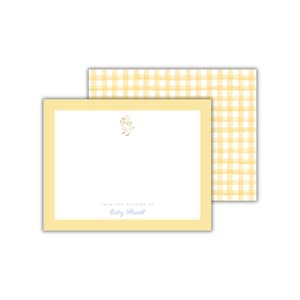 Personalized Baby Stationery: Duck Notecards - Emilemon Paper Studio