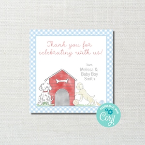 Printable Snips and Snails Boy Baby Shower Favor Tag Template (Digital Download)