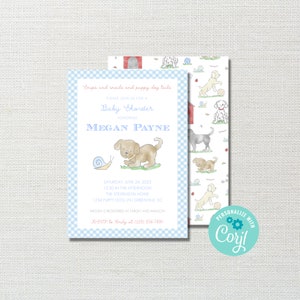 Printable Baby Shower Invitation Template - Snips and Snails New Baby Boy Printable Invitation - Boy Baby Shower Invitation