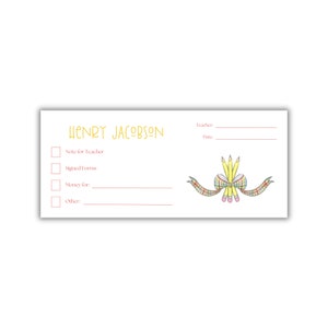 Watercolor Pencils School Money Envelopes: Set of 20