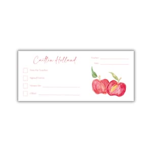 Printed Money Envelopes - Personalized School Stationery for Kids - Custom Envelopes for School - Back to School Supplies - Custom Envelopes