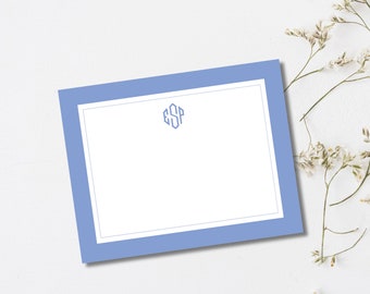 Chinoiserie Stationery - Blue Toile - Custom Notecards - Monogrammed Stationery - Personalized Notecards - Classic Stationery