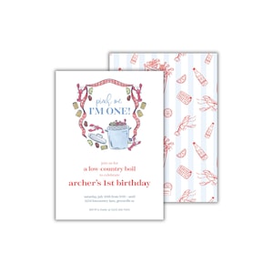 Lowcountry Boil First Birthday Invitation: Pinch Me, I&#39;m One Invitations
