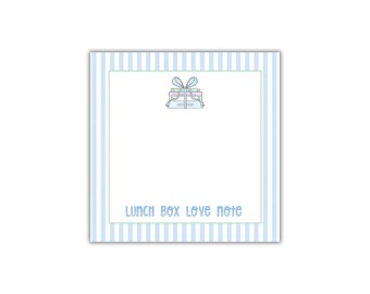 Blue Book Personalized Lunch Box Love Notes Notepad: A Note from Mom Notepad