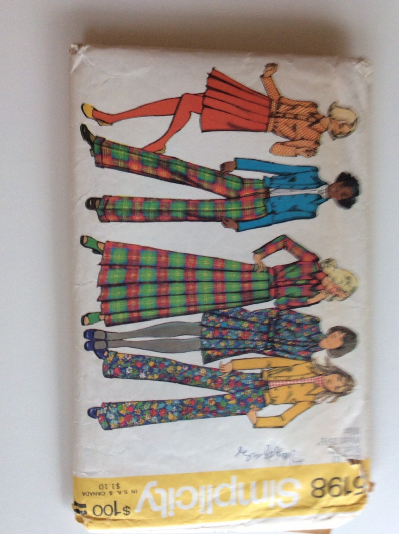 Simplicity pattern #5198 Vintage Sewing Pattern Vintage 1960s sewing pattern