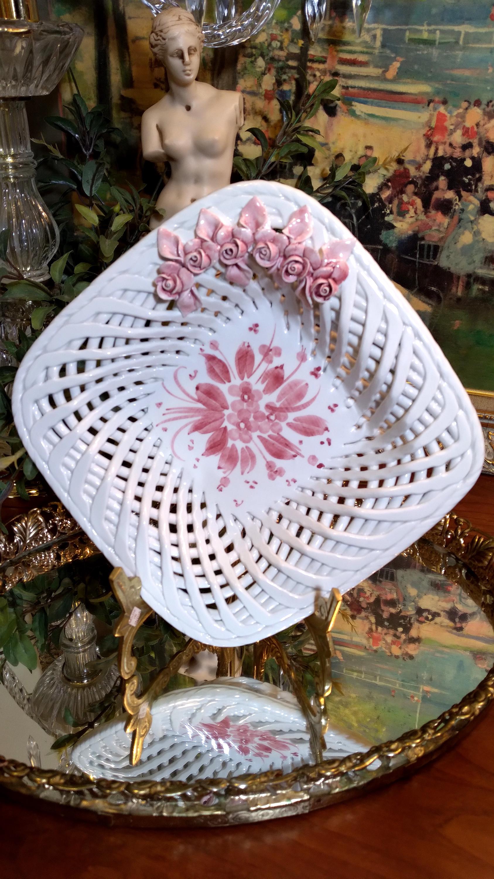 Vintage Capodimonte Italian Ceramic Bowl - Etsy