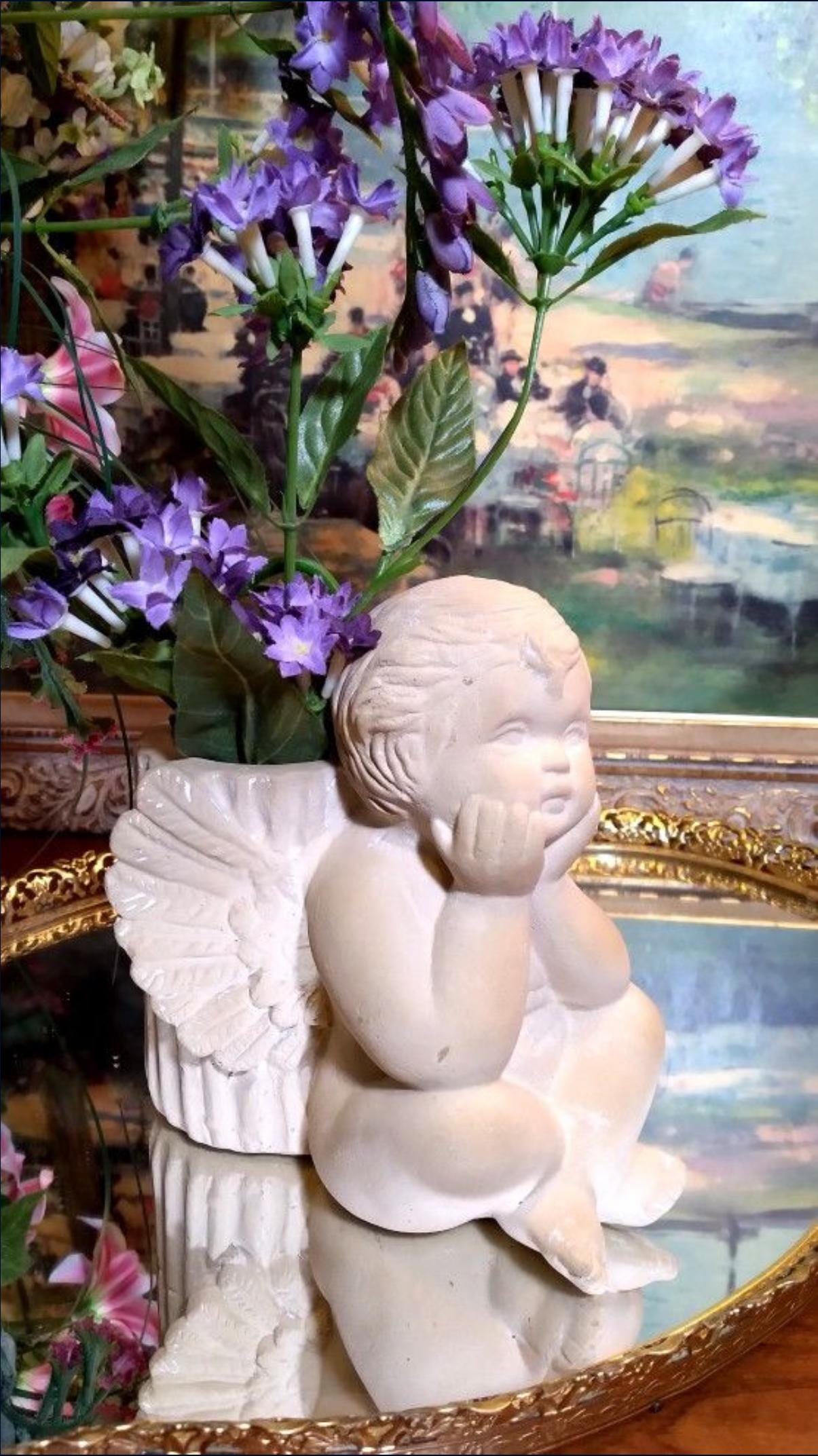 Angel Planter Cherub Planter - Etsy, image size:1205x2145