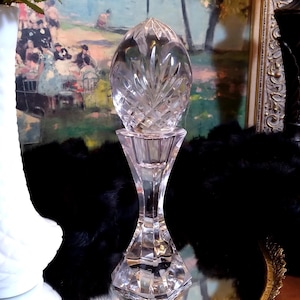 Vintage Hand Crafted Shannon Crystal Decorative Egg Paperweight