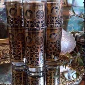 Mid-Century Prudential Gibraltar Highball 12oz Barware Glasses Set of (6)