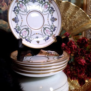 Antique Minton H2581 Saucer Set of (4)