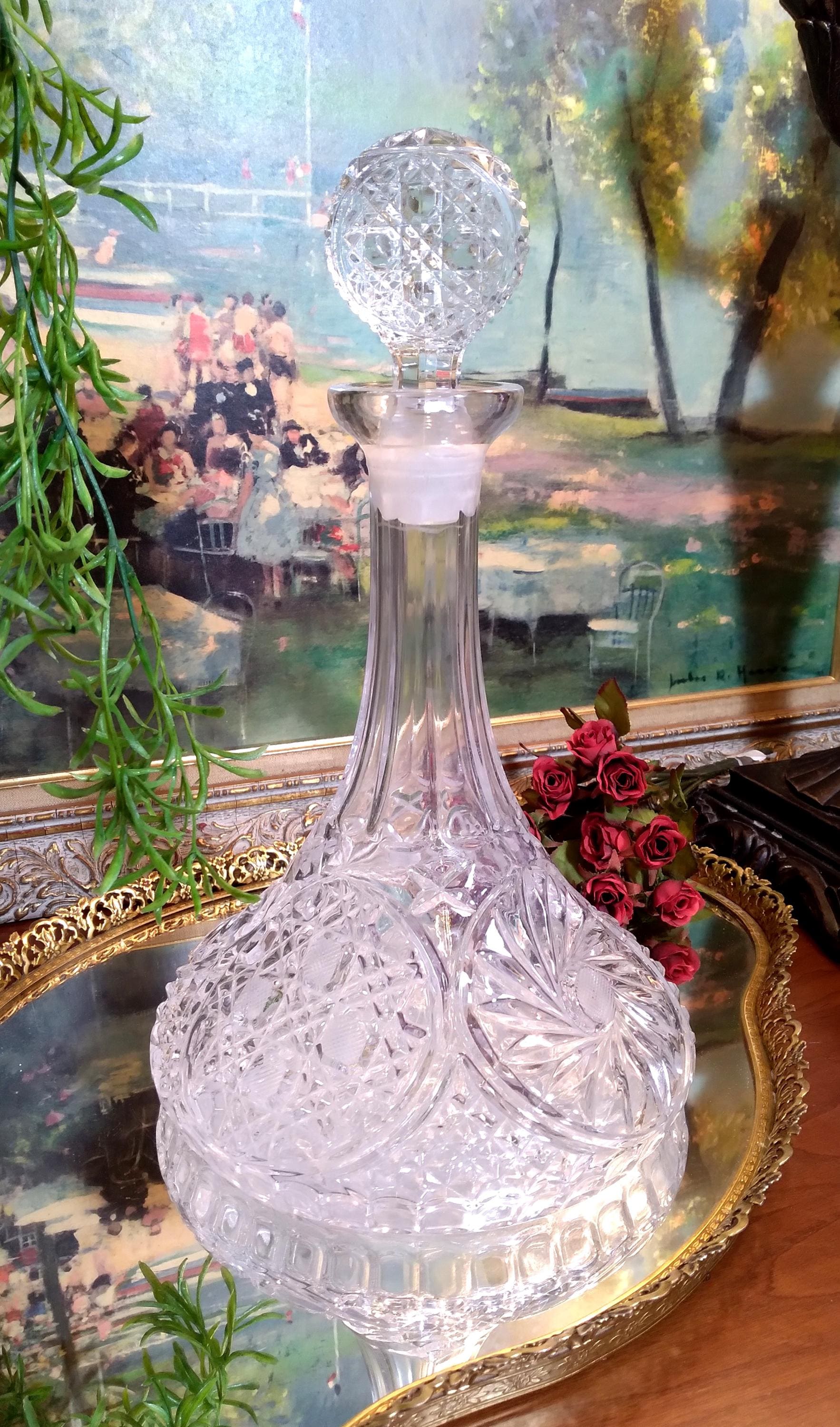 Crystal Decanter Vintage - Etsy