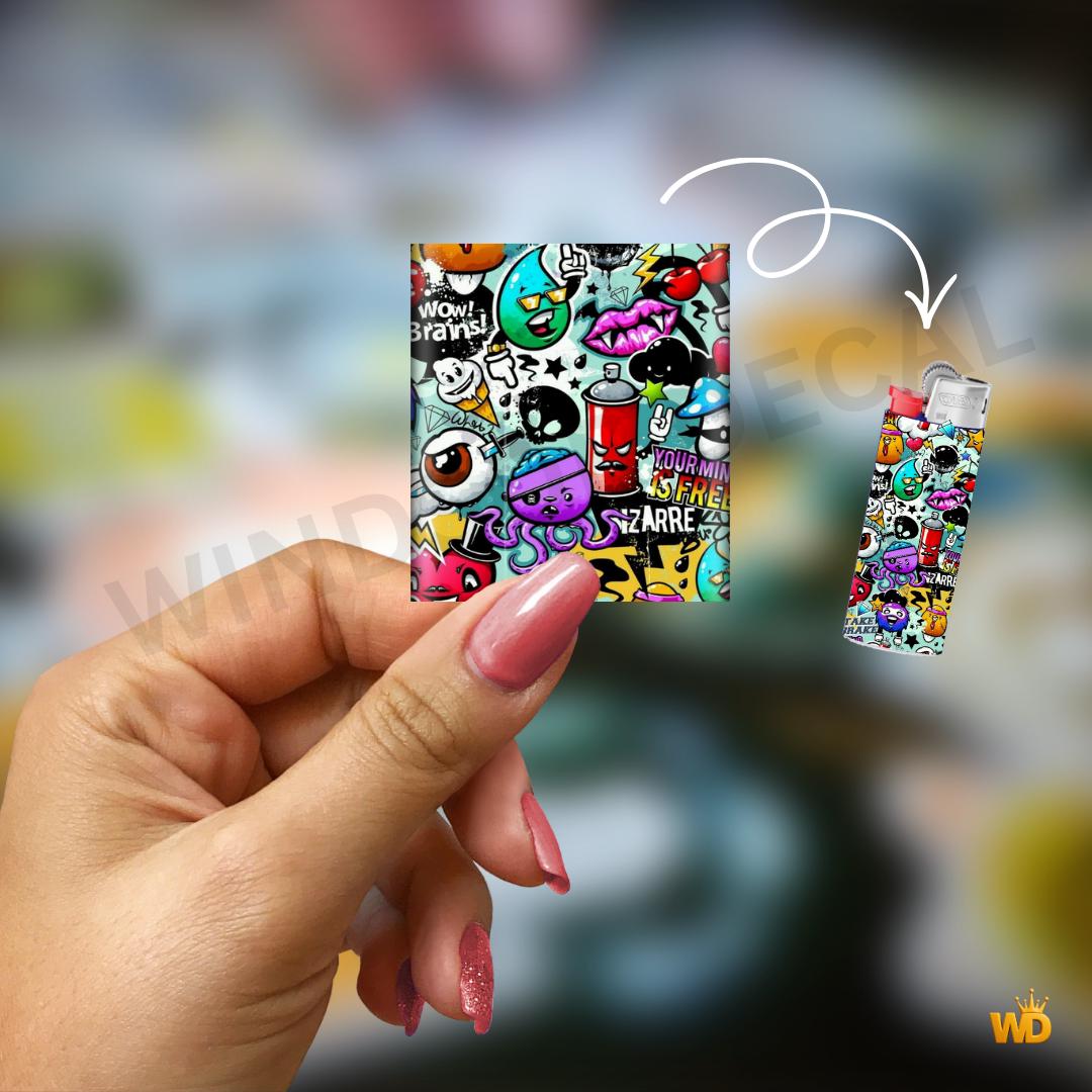 Lighter Skins Sticker Pack, Vinyl Wrap Covers Bundle, Custom Design ...