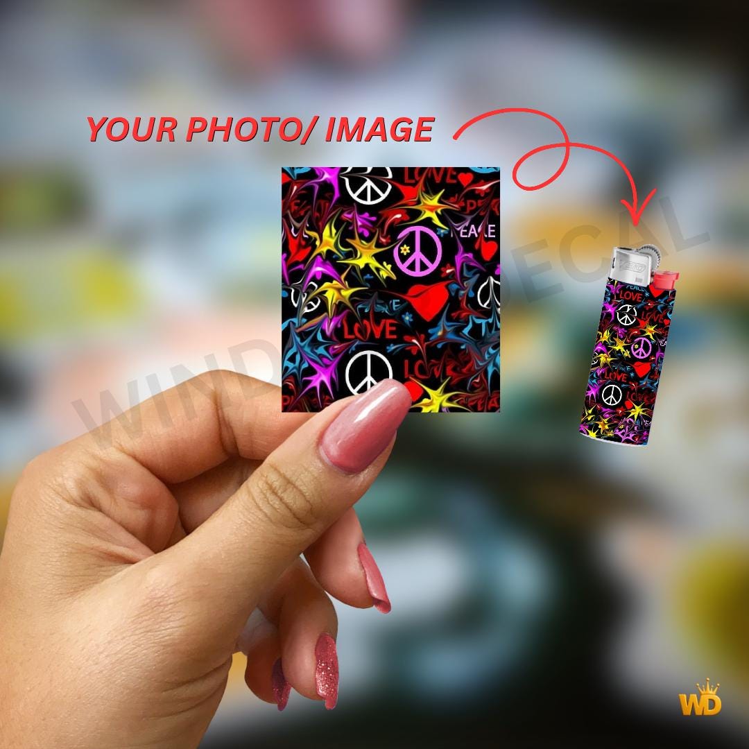YOUR PHOTO/ IMAGE Custom Lighter Wrap | Personalized Lighter Skin ...