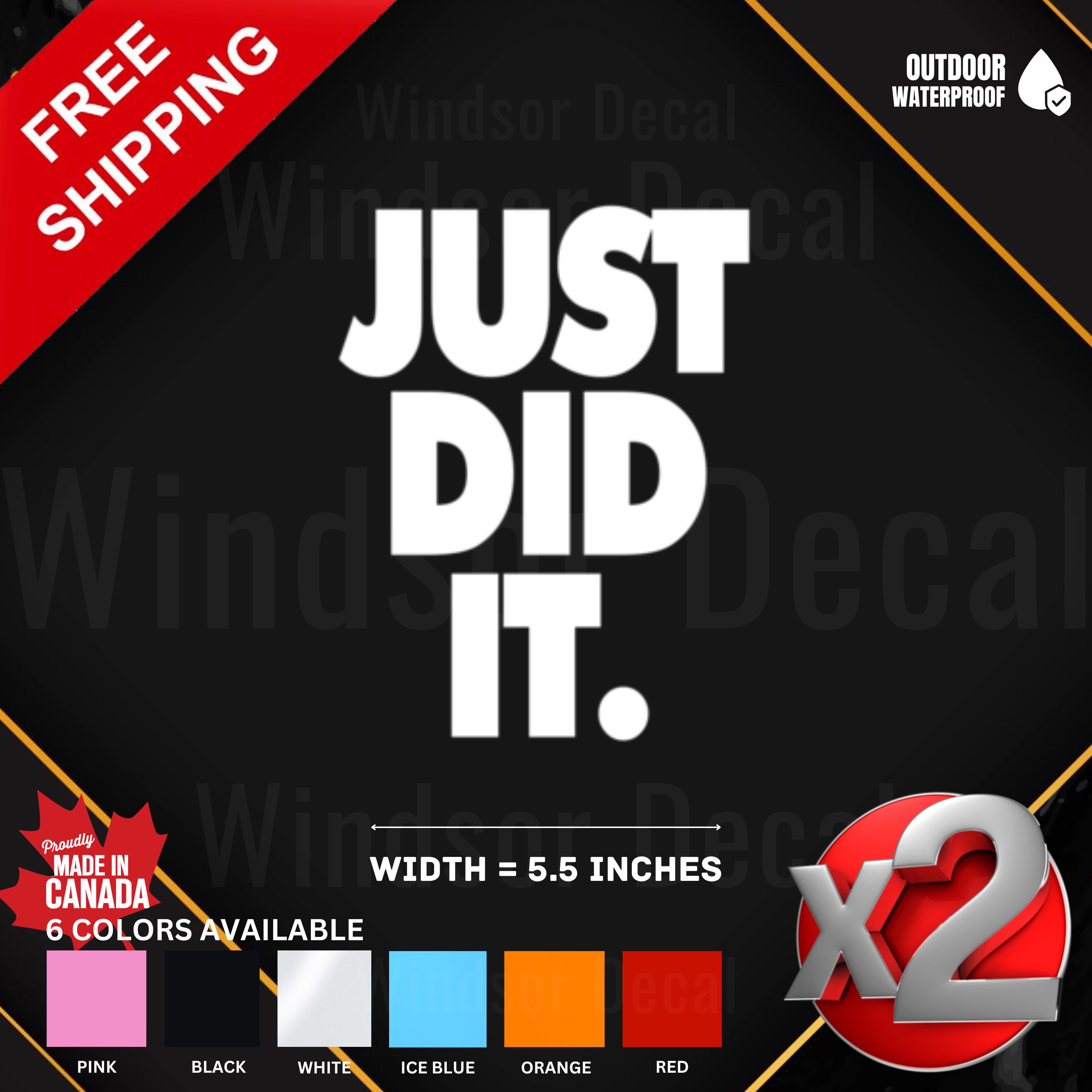 Nike Just Do It Sticker Singapore