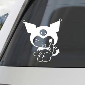 Kitty Vinyl Decal: Funny Car/Laptop Sticker