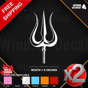 2X Devil Stick Sticker | Funny Devil Stick Vinyl Decal for Car, Truck, Laptop, Tumbler, Window, Wall | 5.5" Sticker