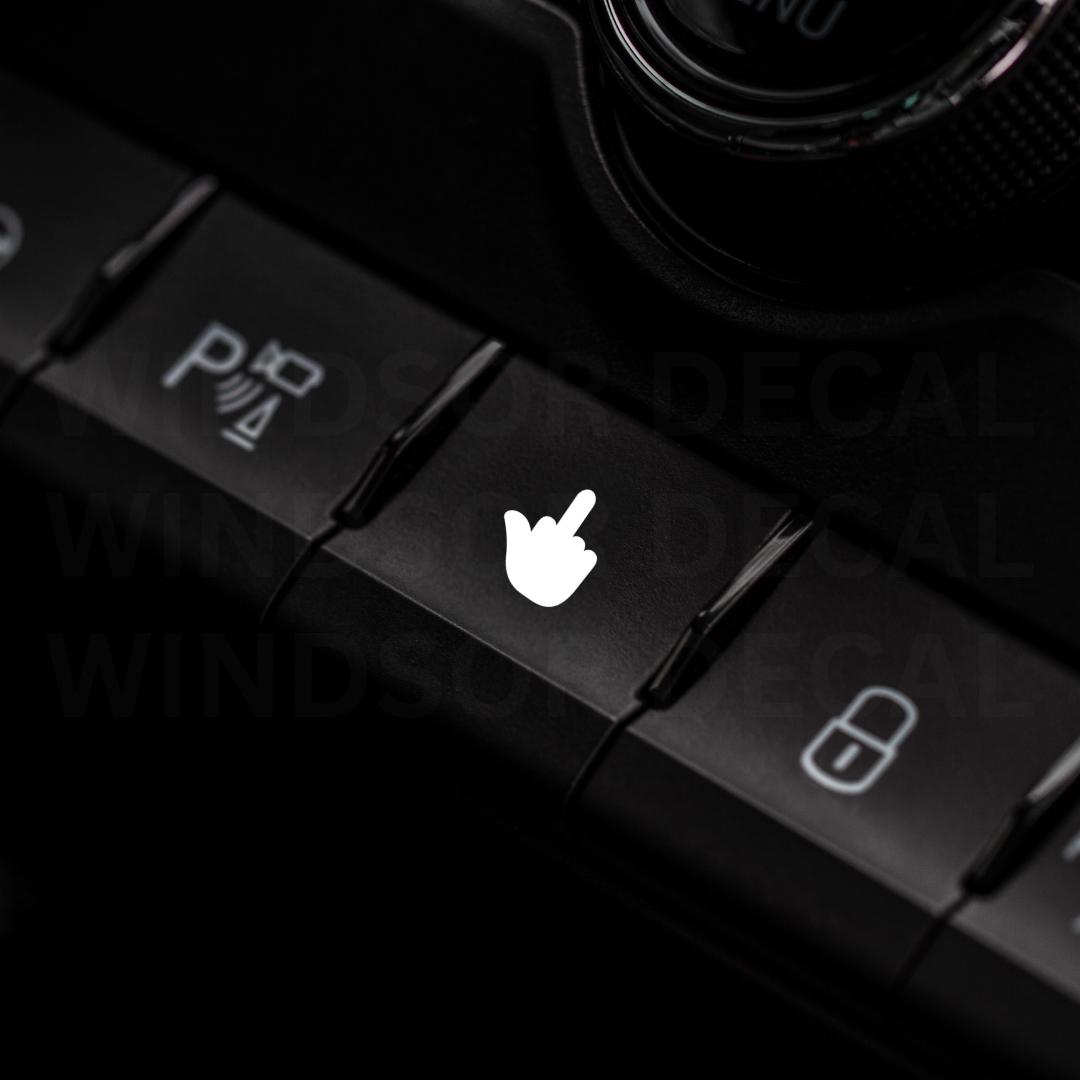Ejector Button Sticker Funny Blank Car Button Decals, Glossy Vinyl Stickers, Eject Passenger ...