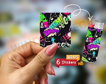 Lighter Skins Sticker Pack, Vinyl Wrap Covers Bundle, Custom Design Stickers