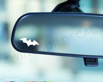 Small Bat Vinyl Decal, Gothic Animal Art Sticker, Car Mirror Laptop Decor