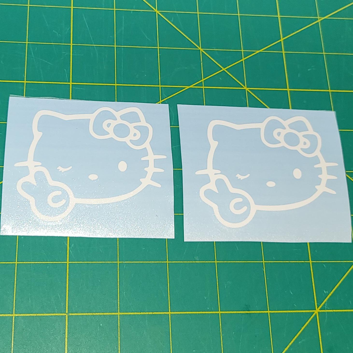 2X Kitty Vinyl Decal: Funny Car/laptop Sticker - Etsy