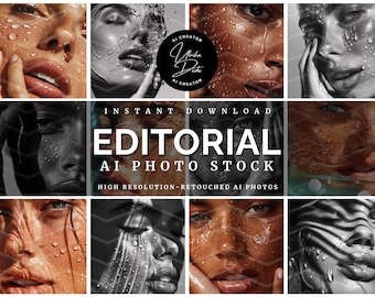 Editorial 12 Wet Wonders Ai Photo Stock | Digital Marketing | Marketing campaigns | Social Media