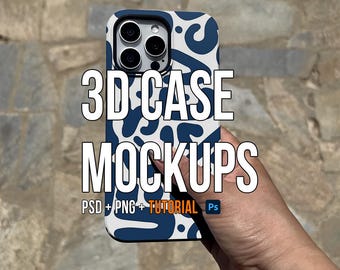 iPhone 15 Pro Max Tough Case Mockup: Real Photo (PSD, PNG, Tutorial)