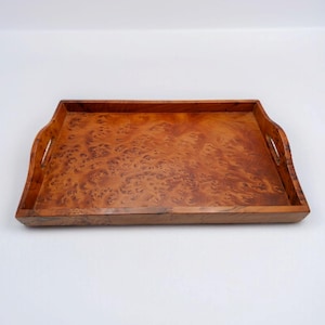 Handcrafted Wooden Kitchen Tray – Rustic Farmhouse Serving Tray, Ideal for Coffee, Breakfast in Bed, or Home Decoration, or as a Gift Idea
