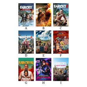 Far Cry Farcry Video Game Poster, Canvas Poster, High quality printed poster, home decorations, wall art, perfect gift for others.