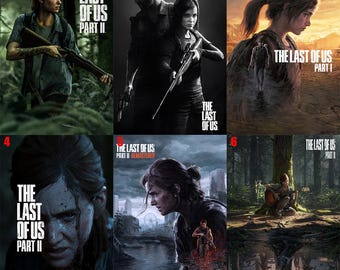 The Last Of Us - Parte I e II - Set di poster da gioco, poster su tela di alta qualità, decorazioni per la casa, arte murale, regalo perfetto per gli altri.
