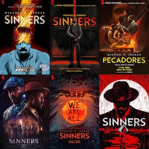 Exklusives Sinners Movie Poster - Perfekt für Filmliebhaber, hochwertiges Leinwandposter, Wohndekoration, Wandkunst, perfektes Geschenk für andere.