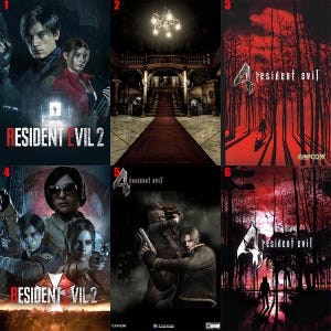 Resident Evil Poster - offizielles Videospiel, Leinwandposter, Wandkunst, Wohndekoration, perfektes Geschenk für andere.