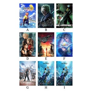 Póster de Final Fantasy, portada artística, impresión de alta calidad, póster de lienzo de alta calidad, decoraciones para el hogar, arte de pared, regalo perfecto para otros.