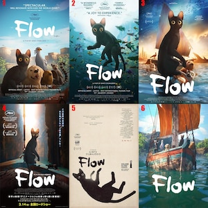 Flow 2024 Film Premium Poster,Wandkunst, hochqualitatives gedrucktes Plakat, Leinwandposter, Wandkunst, Wohndekoration, perfektes Geschenk für andere.