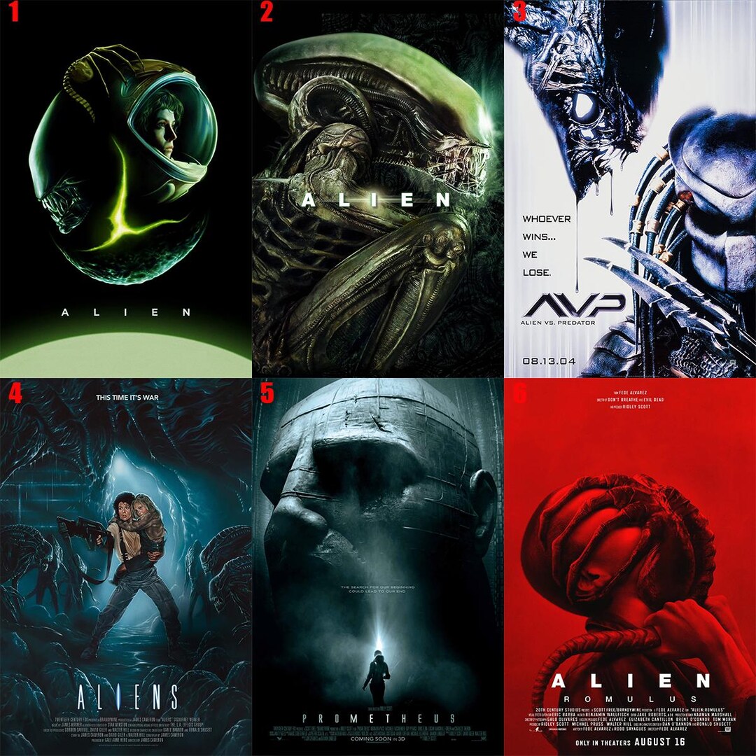Classic Alien Movie Artwork - Fi Fans' Decor, Canvas Poster,high ...