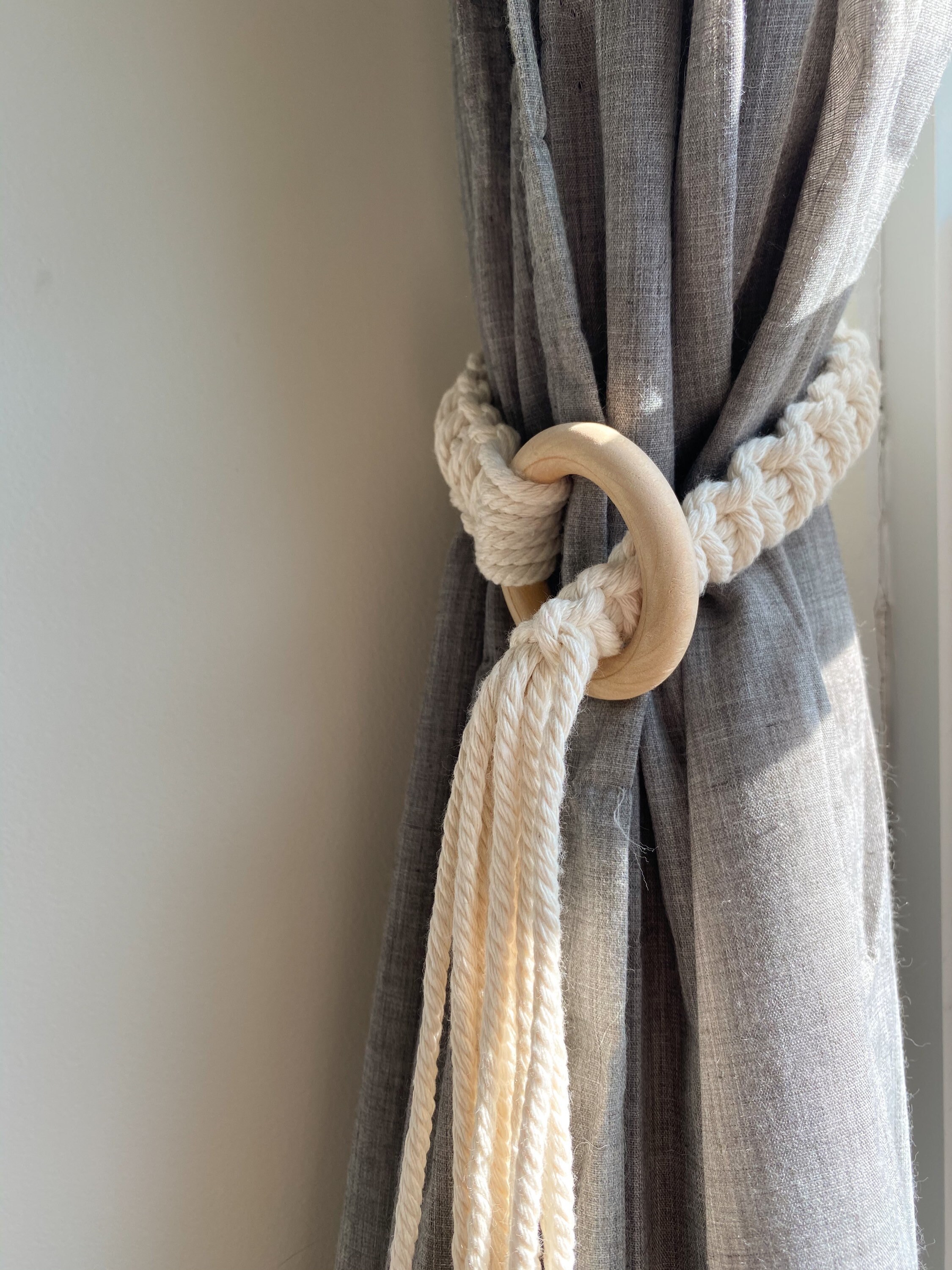 Macrame Curtain Tieback // Ready to Ship Etsy Canada