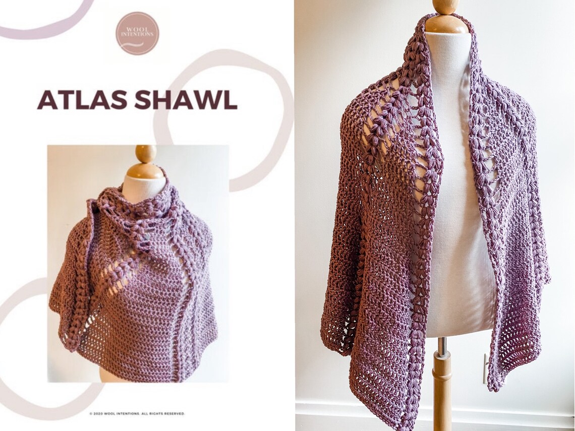 Crochet Pattern // Atlas Shawl | Etsy