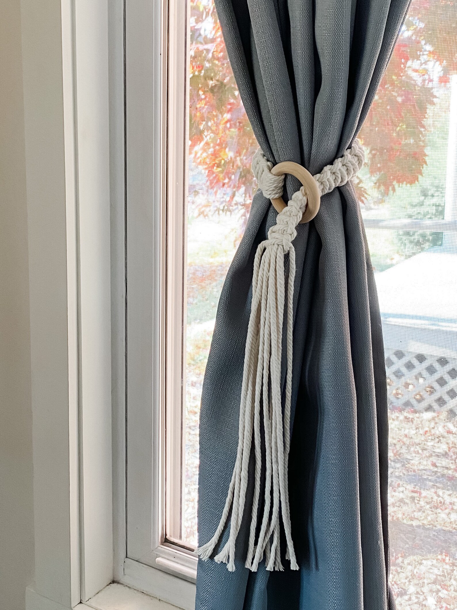 Macrame Curtain Tieback // Ready to Ship Etsy Canada