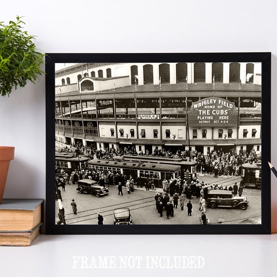 Home of the Cubs Wrigley Field Great Sports Bar Decor 11x14 Unframed Print