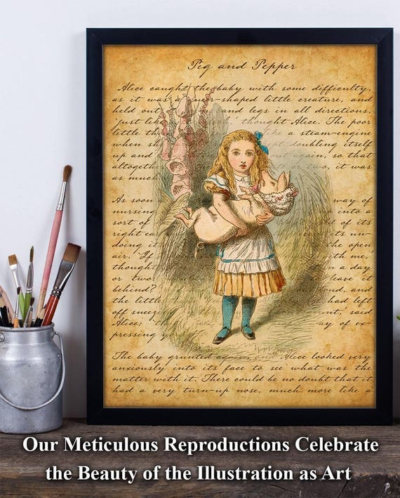 Alice In Wonderland Pig And Pepper 11x14 Unframed 50
