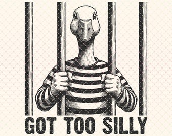 Silly Goose PNG: Funny Animal Design, Humor Png (Digital Download)