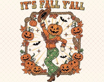 Vintage Halloween Pumpkin PNG: Retro Fall Sublimation (Digital Download)