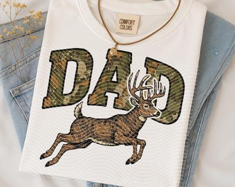 Camo Deer Hunting PNG: Father's Day Sublimation (Digital Download)
